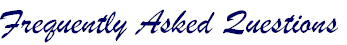 Frequently Asked Questions